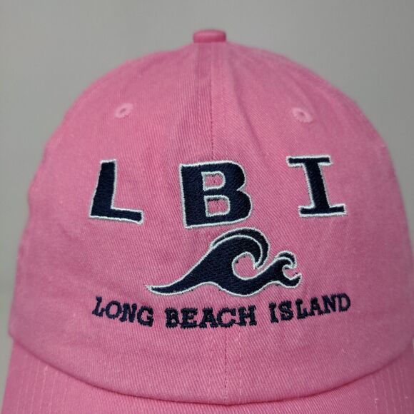DMR Classic Women's Strapback Hat Pink Adjustable Long Beach Island Tourist Cap - Picture 4 of 11